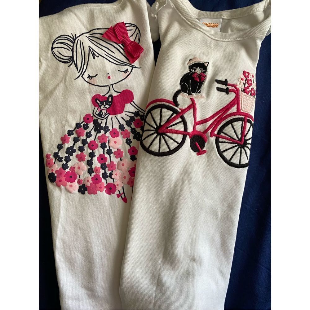 Gymboree girls two piece long sleeve tops size 3T and 4T